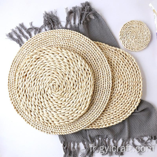 sets de table tissés en fibres naturelles